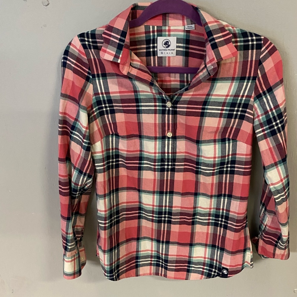 Brooks Popover, Plaid Button-Up Shirt, Long Sleeves, Ansley Plaid